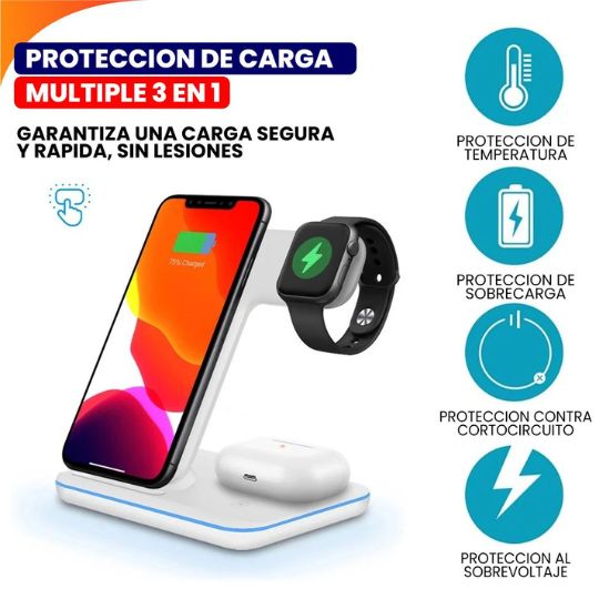 CARGADOR INALAMBRICO 3 EN 1 PRO - TSP1